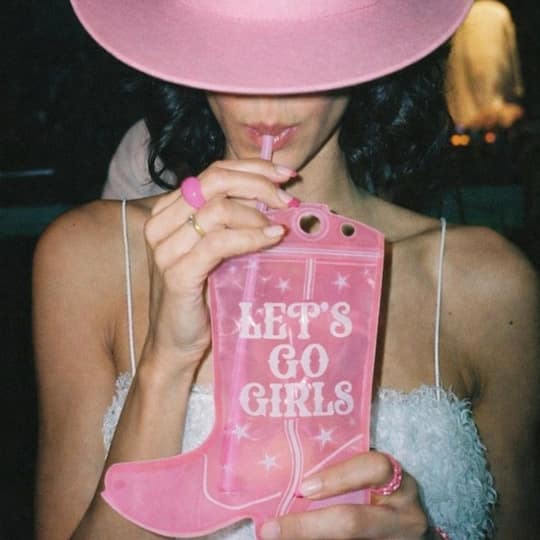 Drinking Buddies Let's Go Girls Cowboy Boot Drink Pouches